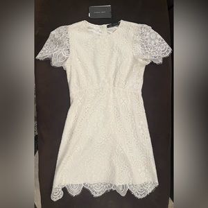Zara Women’s Dress - Cream/White - Women’s Size Small - Brand New with Tags